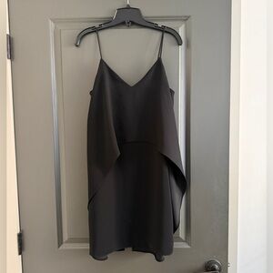 White House Black Market Asymmetrical Black Dress